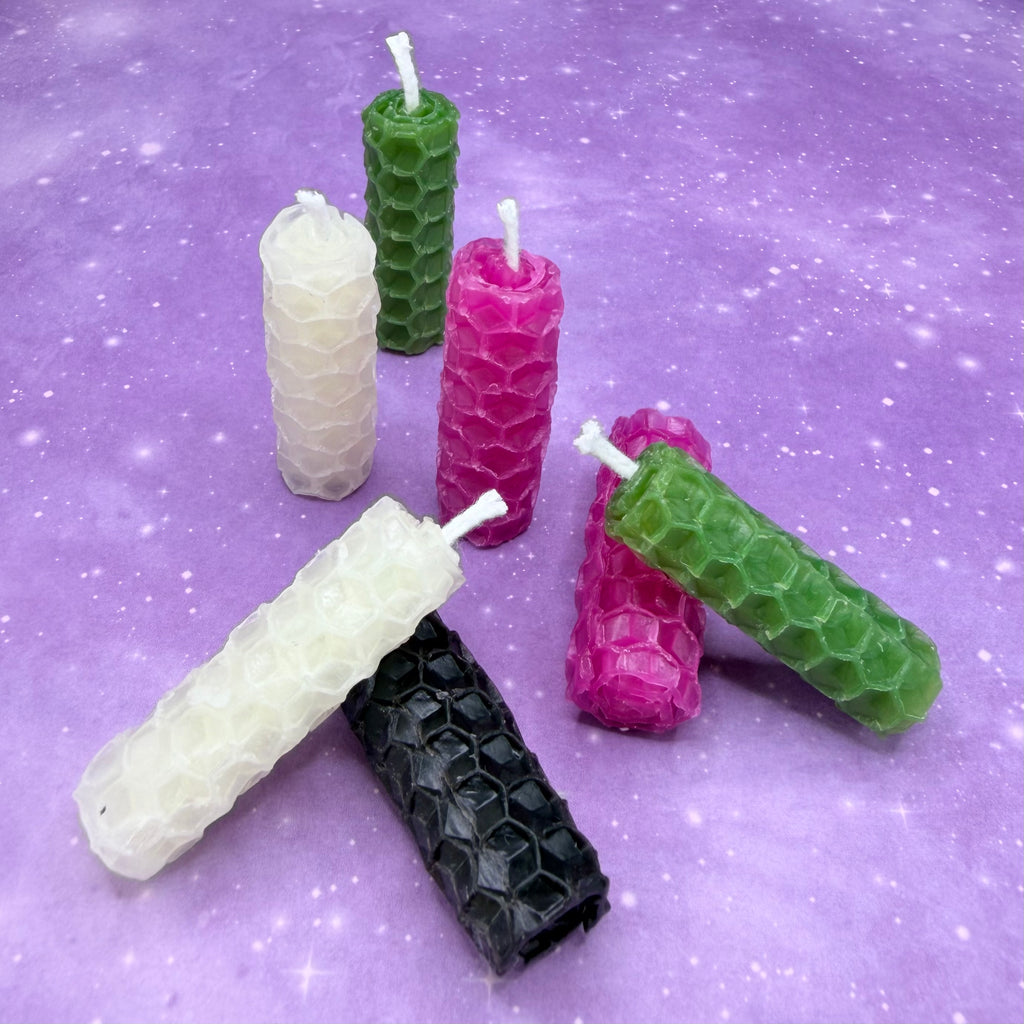 Teeny Hand Rolled BeeswaxRitualCandles